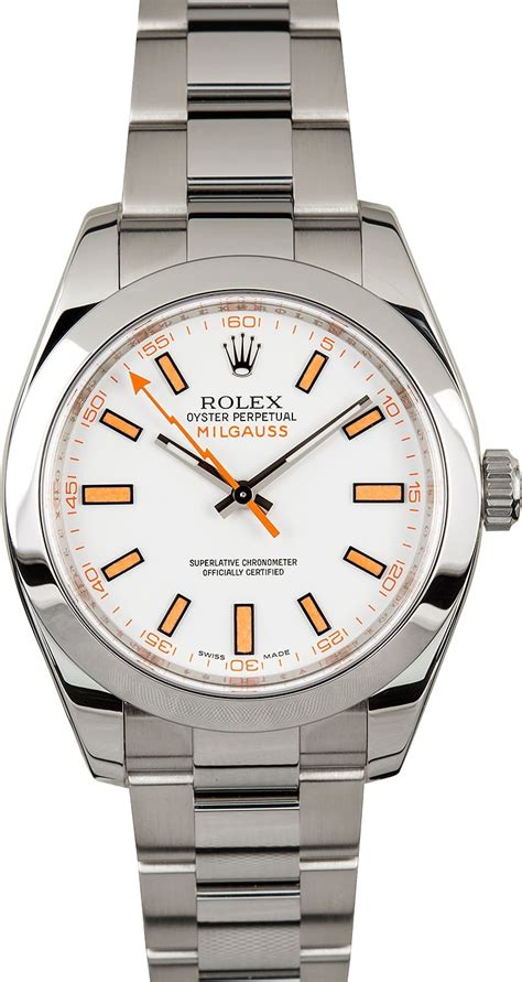 rolex milgaus replica|Rolex Milgauss 116400 white.